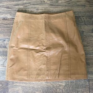 Free People Modern Femme faux leather Mini Skirt